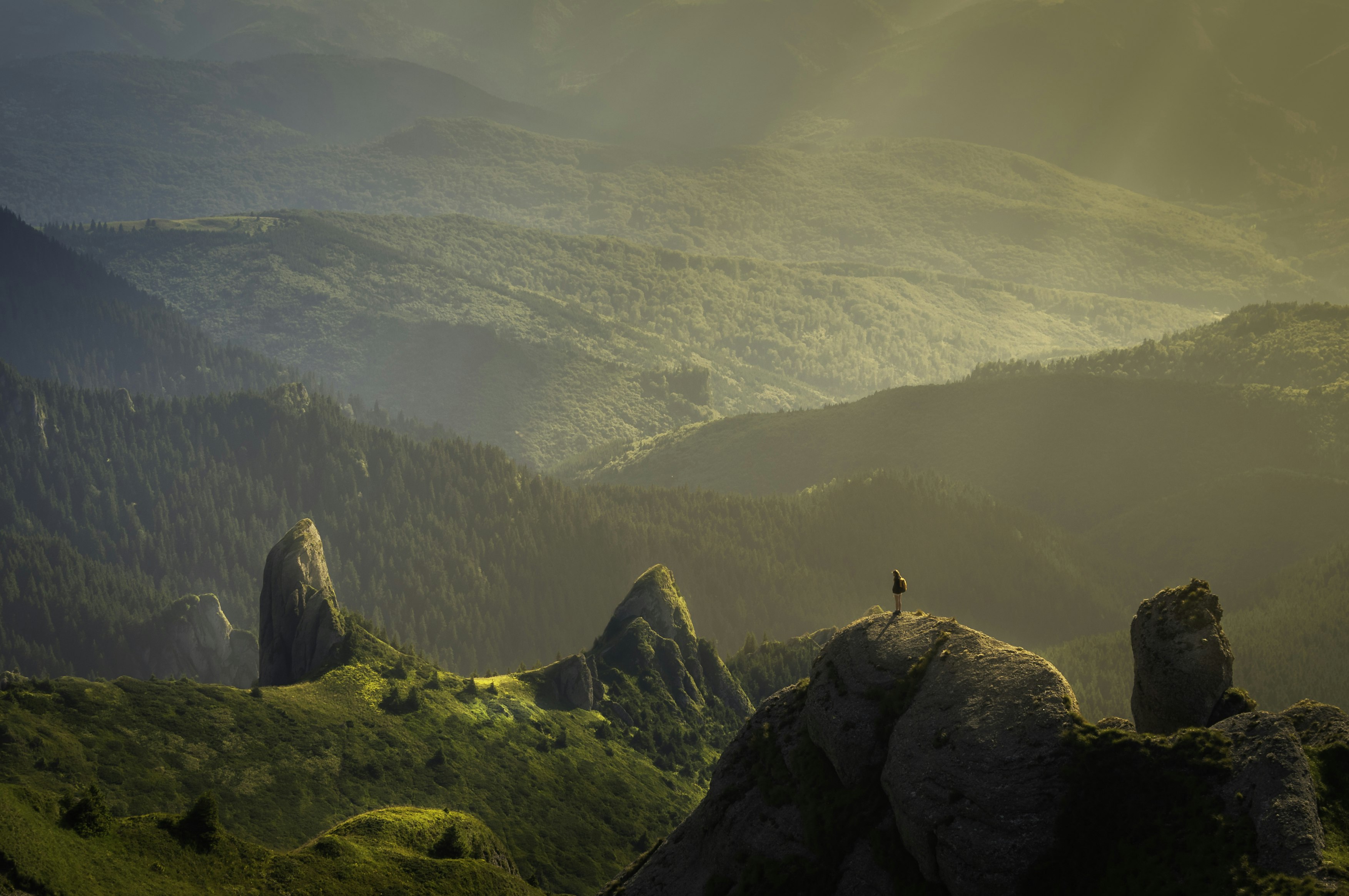 Sun over mountains